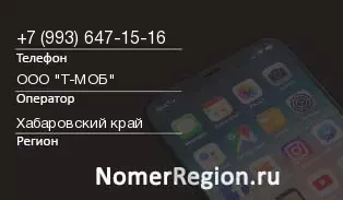 Кто звонил с 9936471516 - регион и оператор